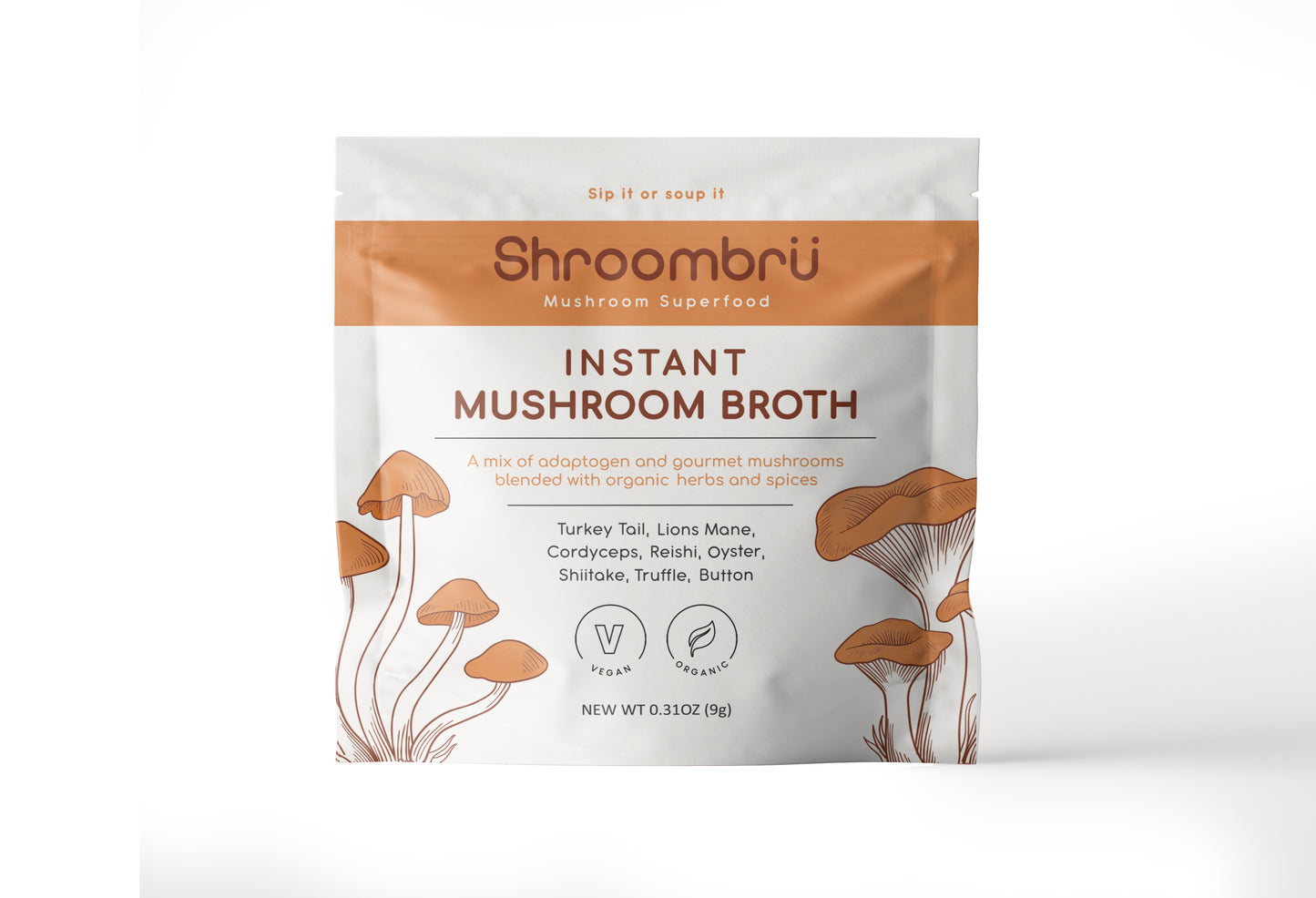 Instant Mushroom Broth 5-pack
